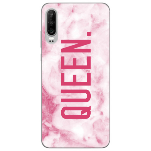 Huawei P30 Marble Queen Transparent Silicone TPU Θήκη