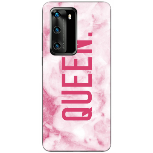 Huawei P40 Marble Queen Transparent Silicone TPU Θήκη