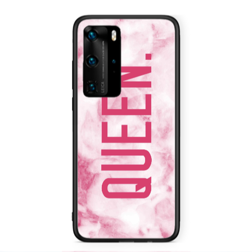 Huawei P40 Pro Marble Queen Black Glossy Θήκη