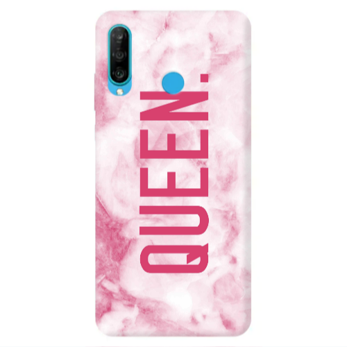 Huawei P30 Lite Marble Queen Transparent Silicone TPU Θήκη