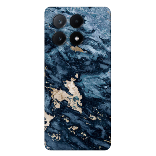 Xiaomi Poco X6Pro 5G Marble Blue Gold  Transparent Silicone TPU Θήκη