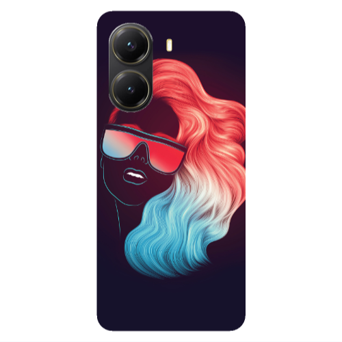 Xiaomi Poco X7 Pro Girl with glasses Transparent Silicone TPU Θήκη