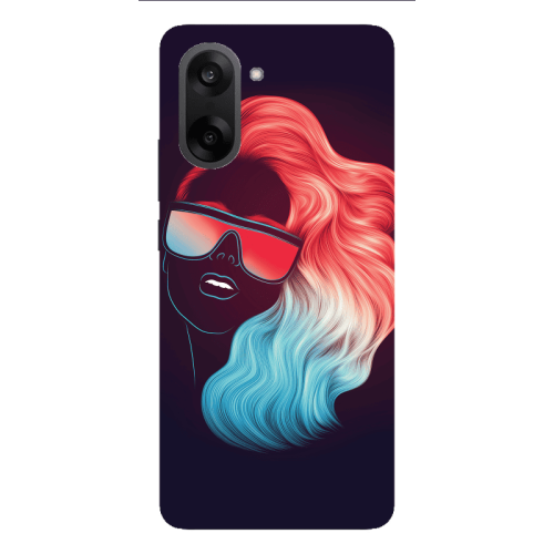 Oneplus Nord CE 5 Girl with glasses Transparent Silicone TPU Θήκη