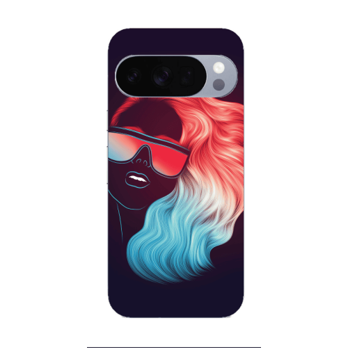 Google Pixel 10 Pro XL Girl with glasses Transparent Silicone TPU Θήκη