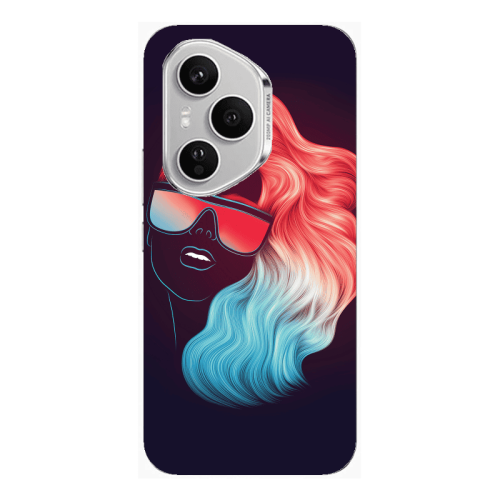 Honor Magic 400 Pro Girl with glasses Transparent Silicone TPU Θήκη