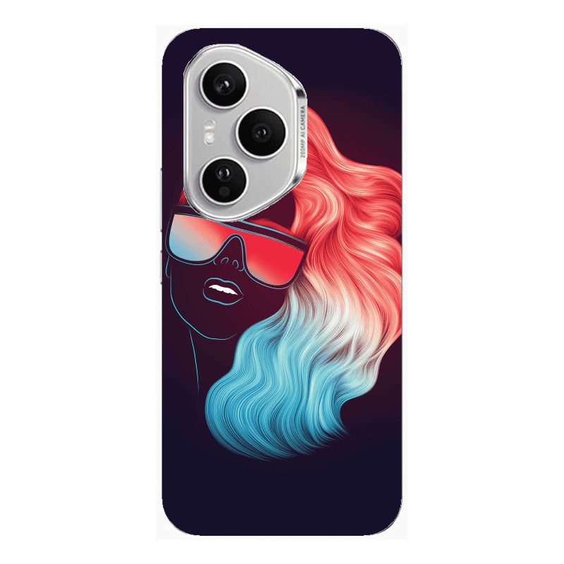 Honor Magic 400 Pro Girl with glasses Transparent Silicone TPU Θήκη