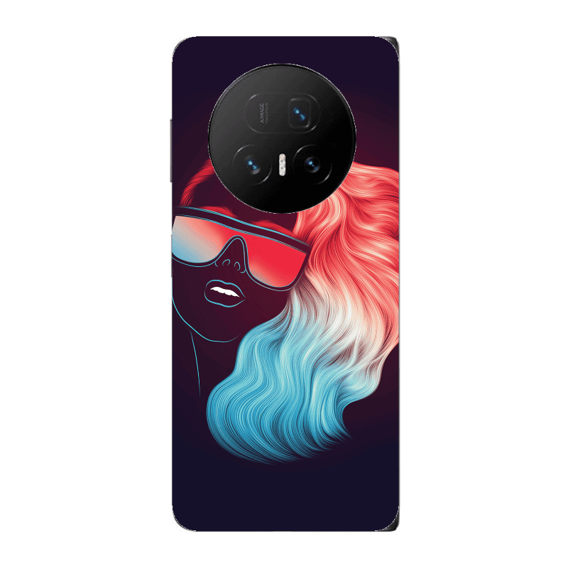 Honor Magic V5 Girl with glasses Transparent Silicone TPU Θήκη