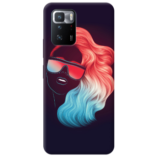 Xiaomi Poco X3 GT Girl with glasses Transparent Silicone TPU Θήκη