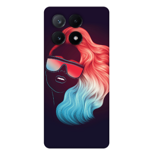 Xiaomi Poco X6Pro 5G Girl with glasses Transparent Silicone TPU Θήκη