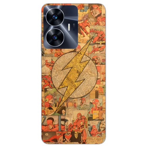Realme Note 50 Mavel Pattern Transparent Silicone TPU Θήκη