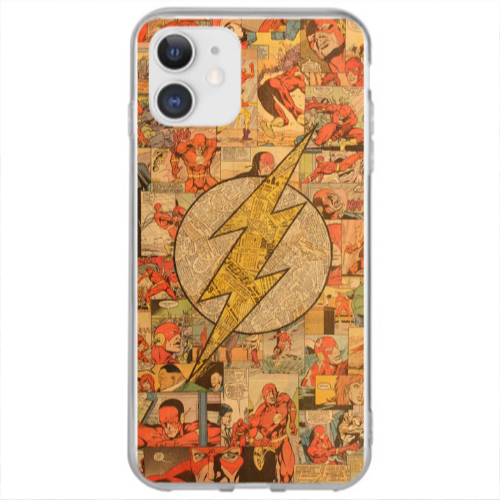 Apple iPhone 12 Mavel Pattern Transparent Silicone TPU Θήκη