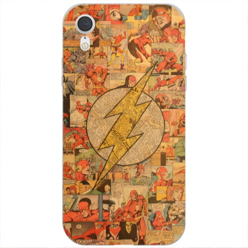 Apple iPhone Xr Mavel Pattern Transparent Silicone TPU Θήκη