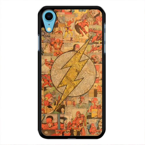 Apple iPhone Xr Mavel Pattern Black Glossy Θήκη