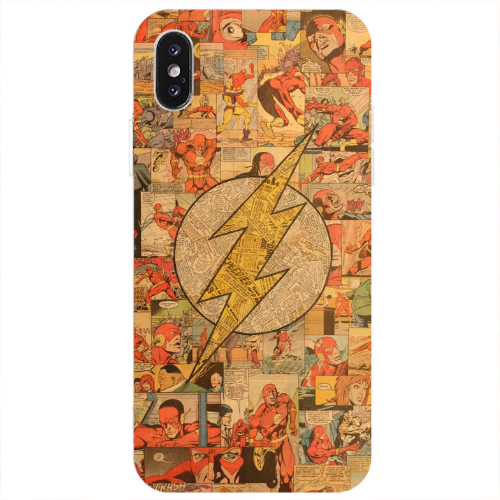 Apple iPhone Xs Max Mavel Pattern Transparent Silicone TPU Θήκη