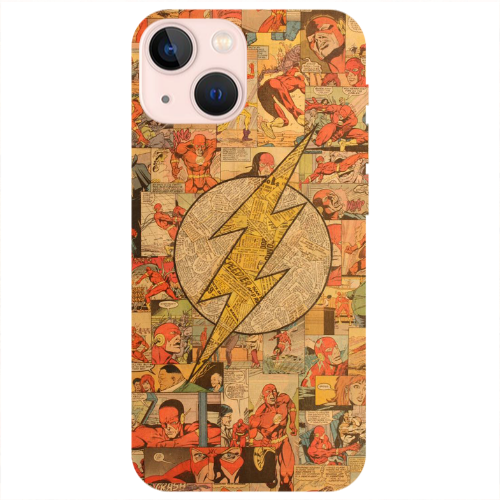 Apple iPhone 13 Mini Mavel Pattern Transparent Silicone TPU Θήκη