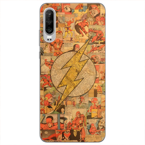 Huawei P30 Mavel Pattern Transparent Silicone TPU Θήκη
