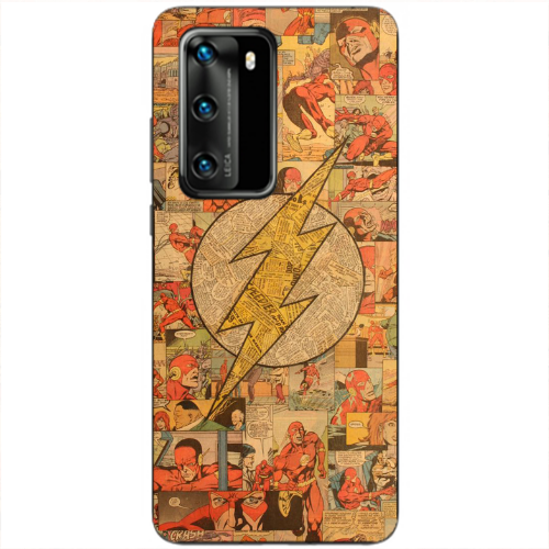 Huawei P40 Mavel Pattern Transparent Silicone TPU Θήκη