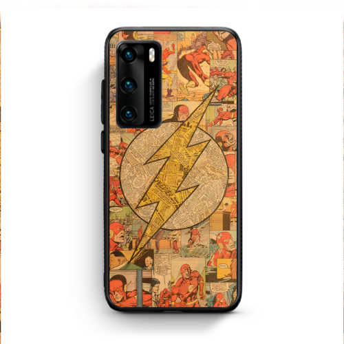 Huawei P40 Mavel Pattern Black Glossy Θήκη