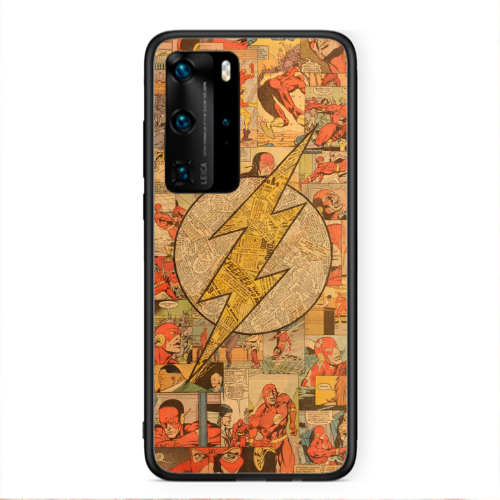Huawei P40 Pro Mavel Pattern Black Glossy Θήκη
