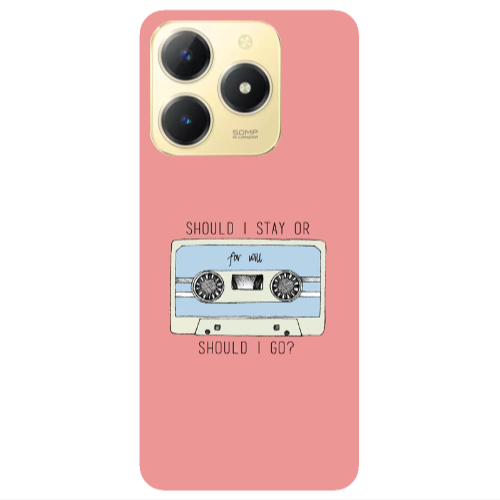 Realme C61 Should i go Transparent Silicone TPU Θήκη