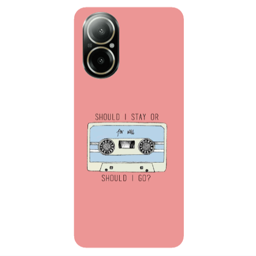 Realme C67 Should i go Transparent Silicone TPU Θήκη