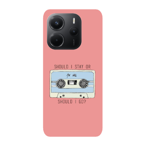 Xiaomi Redmi Note 14 Should i go Transparent Silicone TPU Θήκη