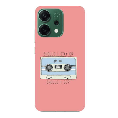 Oppo RENO 14 Should i go Transparent Silicone TPU Θήκη