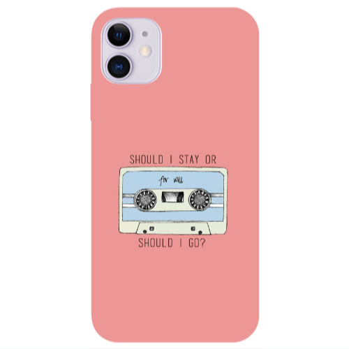 Apple iPhone 11  Should i go Transparent Silicone TPU Θήκη