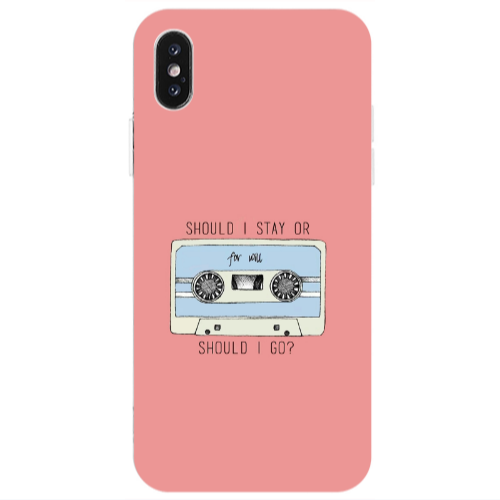 Apple iPhone X Should i go Transparent Silicone TPU Θήκη