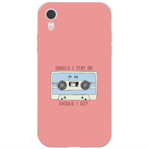 Apple iPhone Xr Should i go Transparent Silicone TPU Θήκη