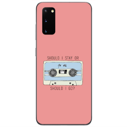 Samsung S20 Should i go Transparent Silicone TPU Θήκη