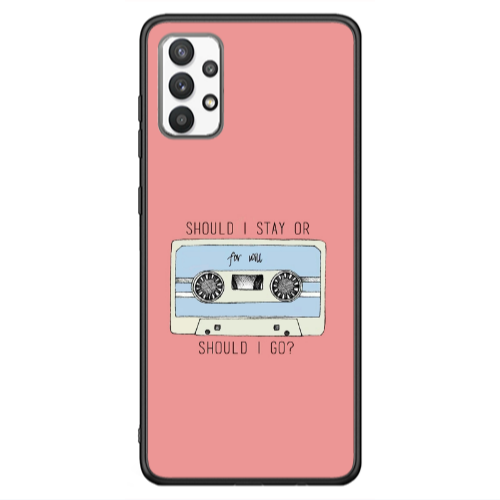Samsung A13 4G Should i go Black Glossy Θήκη