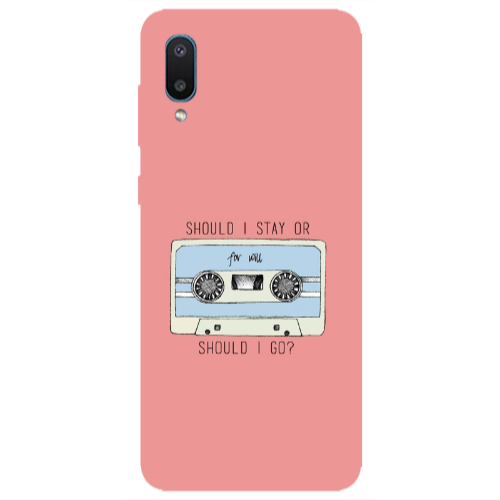 Samsung A02 Should i go Transparent Silicone TPU Θήκη