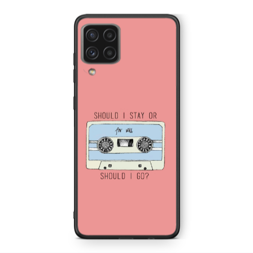 Samsung A22 4G Should i go Black Glossy Θήκη