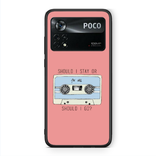 Xiaomi Poco X4 Pro Should i go Black Glossy Θήκη