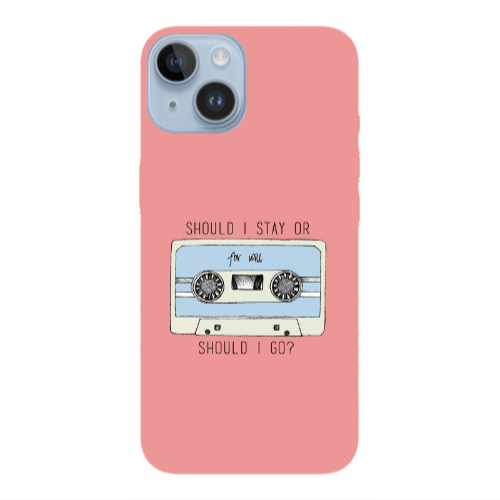 Apple iPhone 14  Should i go Transparent Silicone TPU Θήκη