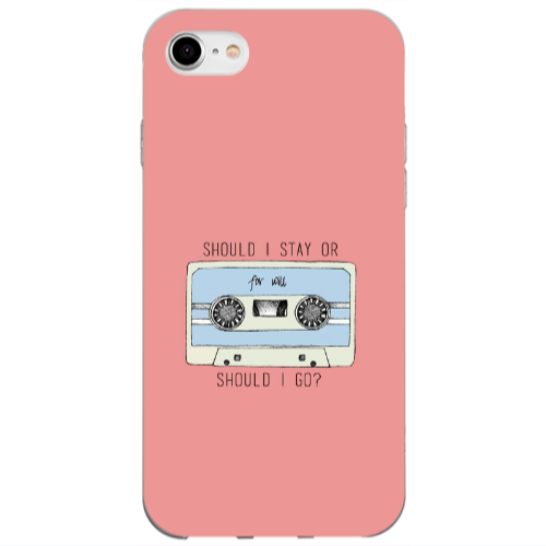 Apple iPhone 7 Should i go Transparent Silicone TPU Θήκη