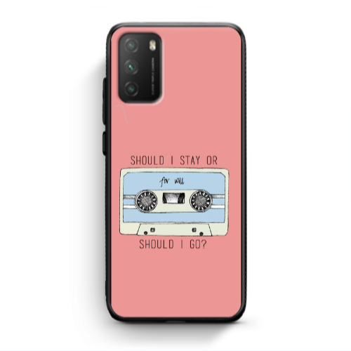 Xiaomi Poco M3 Should i go Black Glossy Θήκη