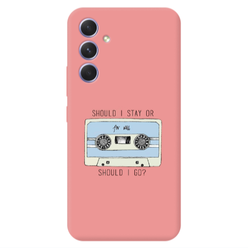 Samsung A54 Should i go Transparent Silicone TPU Θήκη