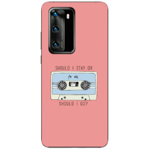 Huawei P40 Should i go Transparent Silicone TPU Θήκη
