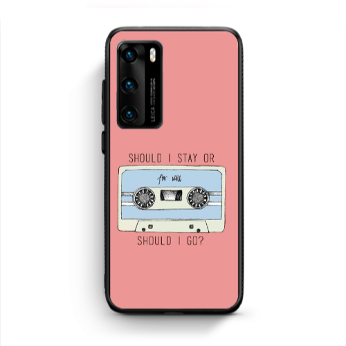 Huawei P40 Should i go Black Glossy Θήκη