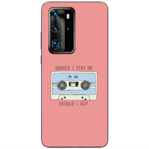 Huawei P40 Pro Should i go Transparent Silicone TPU Θήκη