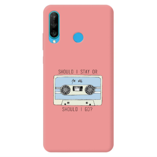 Huawei P30 Lite Should i go Transparent Silicone TPU Θήκη