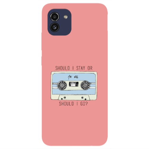 Samsung A03 Should i go Transparent Silicone TPU Θήκη