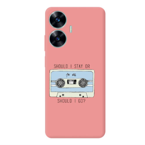 Realme C55 Should i go Transparent Silicone TPU Θήκη