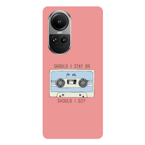 Oppo Reno10 5G Should i go Transparent Silicone TPU Θήκη