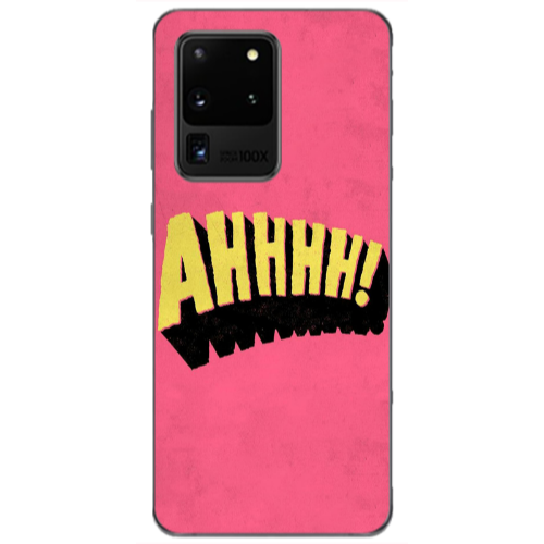 Samsung S20 Ultra Ahhhh Transparent Silicone TPU Θήκη