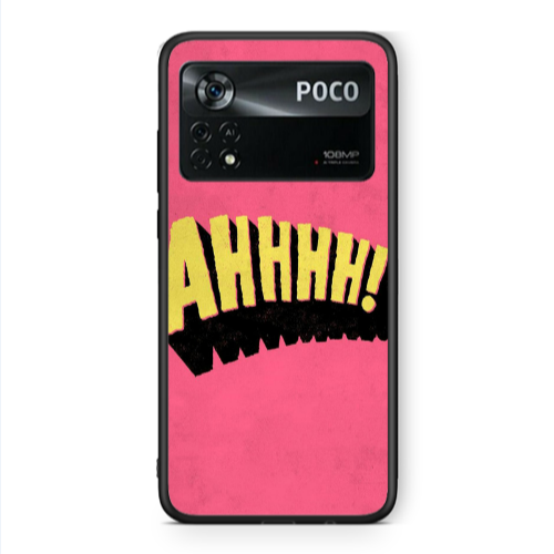 Xiaomi Poco X4 Pro Ahhhh Black Glossy Θήκη