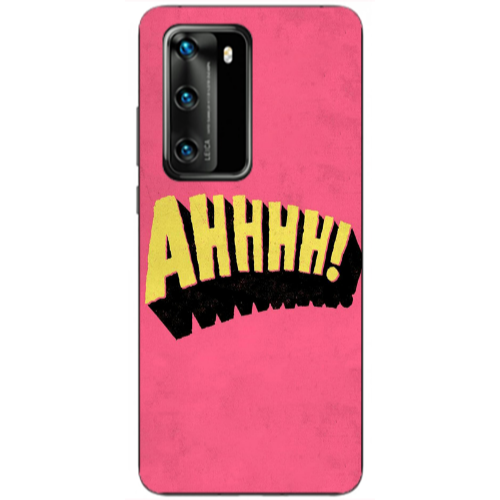 Huawei P40 Ahhhh Transparent Silicone TPU Θήκη