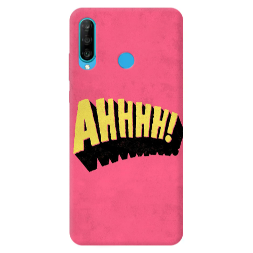 Huawei P30 Lite Ahhhh Transparent Silicone TPU Θήκη